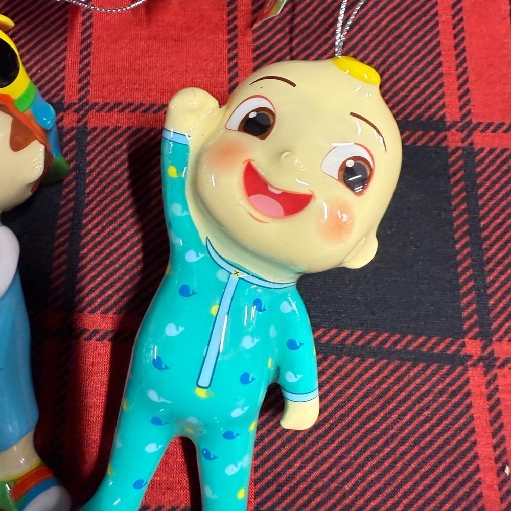3 Cocomelon Shatterproof Christmas Ornaments JJ, Yoyo and Tomtom BRAND NEW - Picture 4 of 8